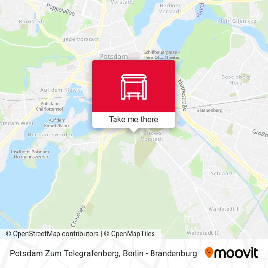 Карта Potsdam Zum Telegrafenberg