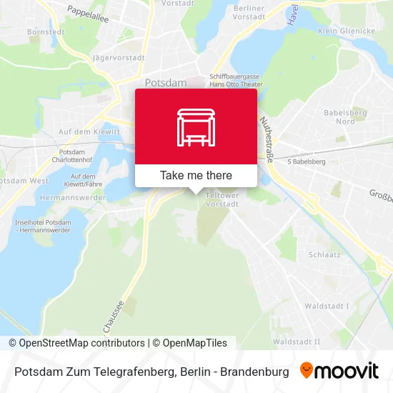 Карта Potsdam Zum Telegrafenberg