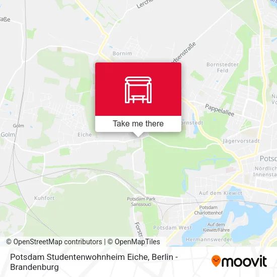 Карта Potsdam Studentenwohnheim Eiche