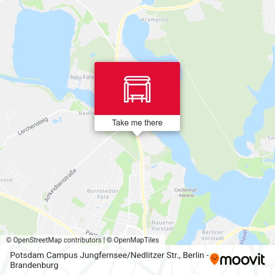 Карта Potsdam Campus Jungfernsee / Nedlitzer Str.