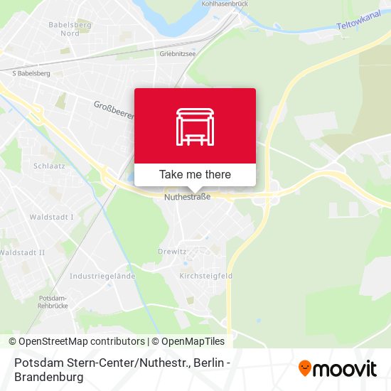 Карта Potsdam Stern-Center/Nuthestr.