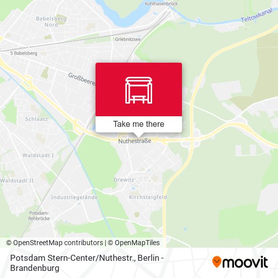 Potsdam Stern-Center/Nuthestr. map