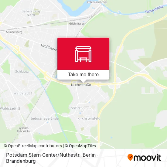 Карта Potsdam Stern-Center/Nuthestr.