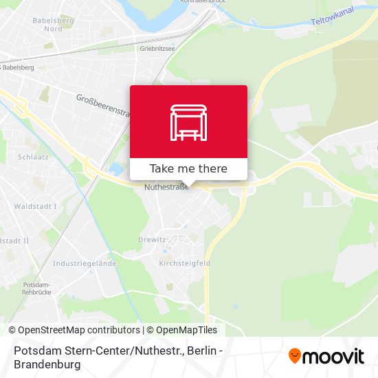 Potsdam Stern-Center/Nuthestr. map
