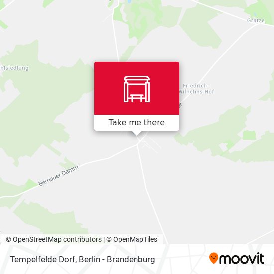 Tempelfelde Dorf map