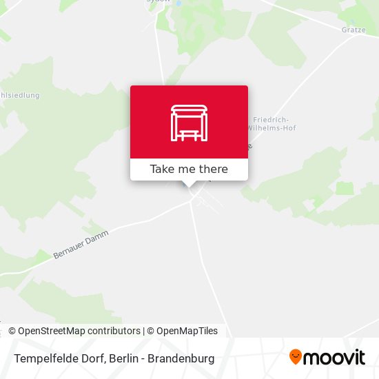 Tempelfelde Dorf map