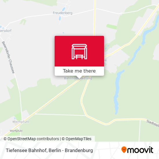 Tiefensee Bahnhof map