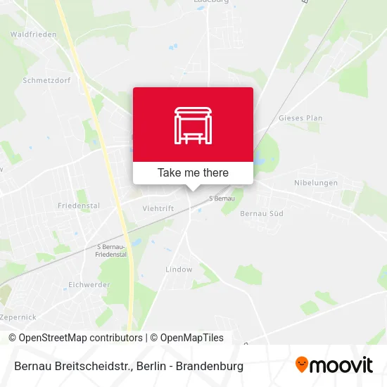 Карта Bernau Breitscheidstr.