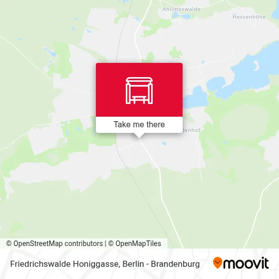 Friedrichswalde Honiggasse map