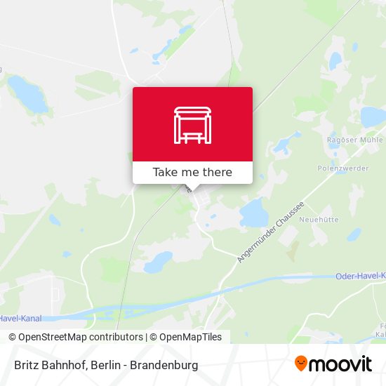 Britz Bahnhof map