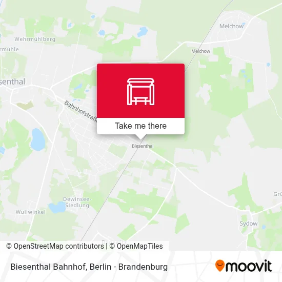 Biesenthal Bahnhof map