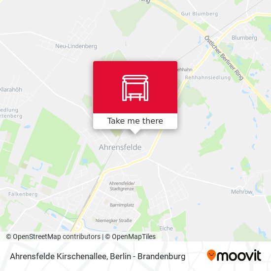 Ahrensfelde Kirschenallee map
