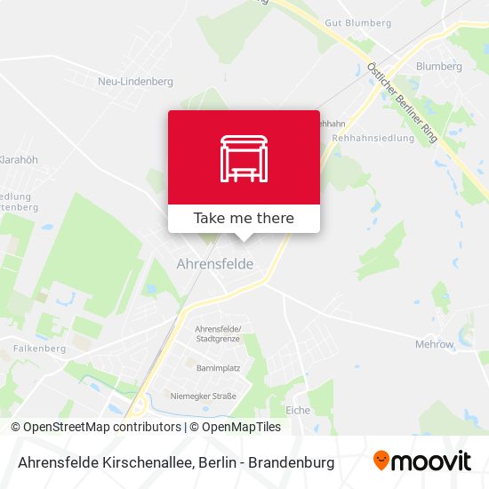 Ahrensfelde Kirschenallee map