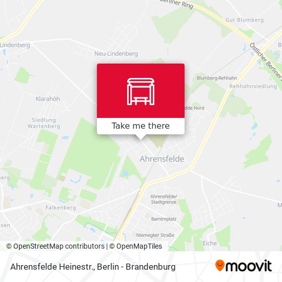 Ahrensfelde Heinestr. map