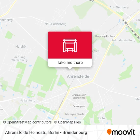 Ahrensfelde Heinestr. map