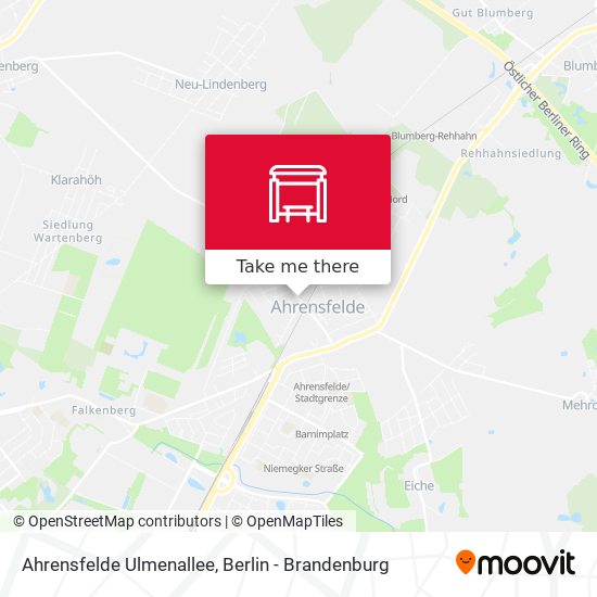 Ahrensfelde Ulmenallee map