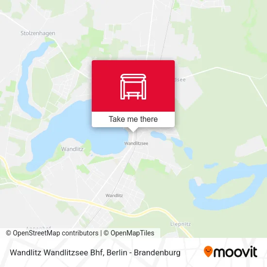 Карта Wandlitz Wandlitzsee Bhf