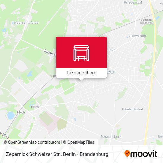 Карта Zepernick Schweizer Str.