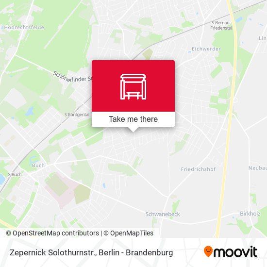 Карта Zepernick Solothurnstr.