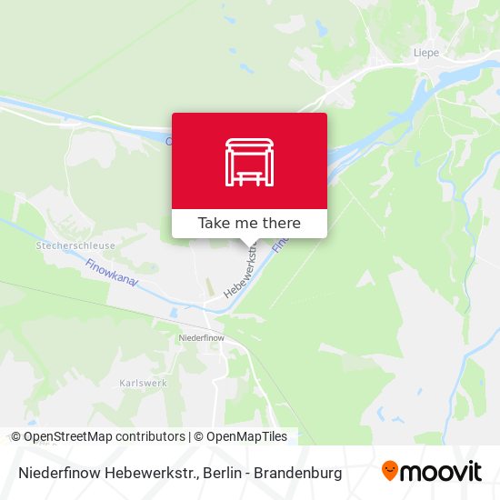 Niederfinow Hebewerkstr. map