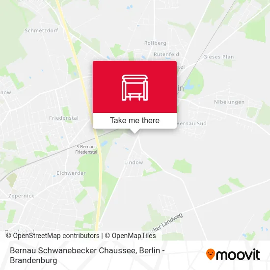 Bernau Schwanebecker Chaussee map