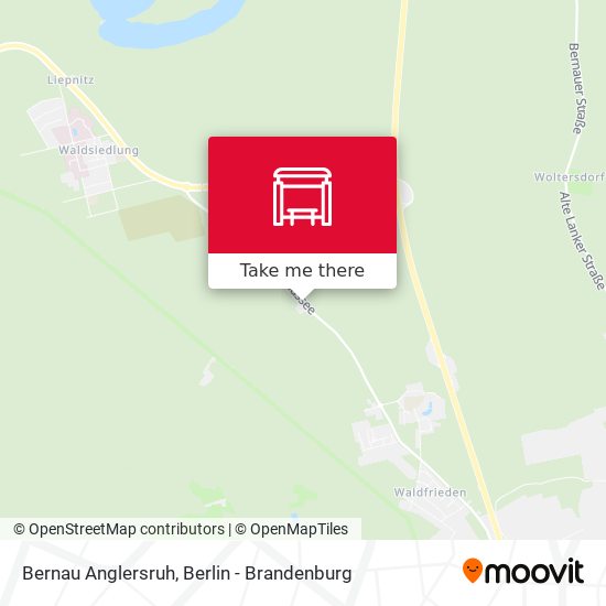 Bernau Anglersruh map