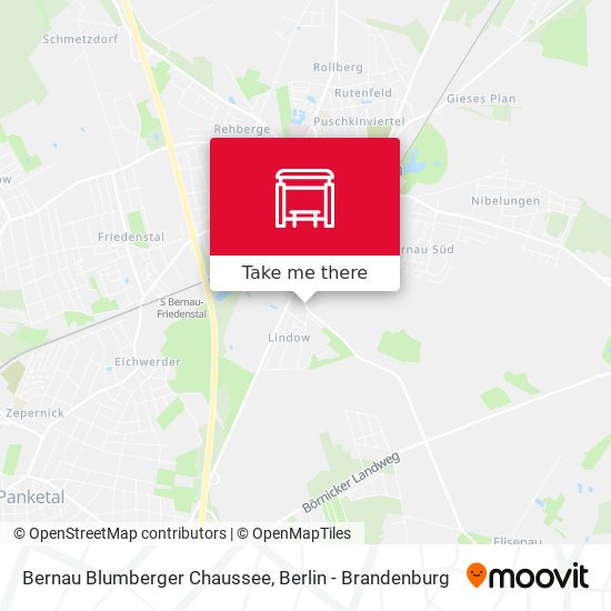 Bernau Blumberger Chaussee map