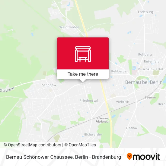 Bernau Schönower Chaussee map