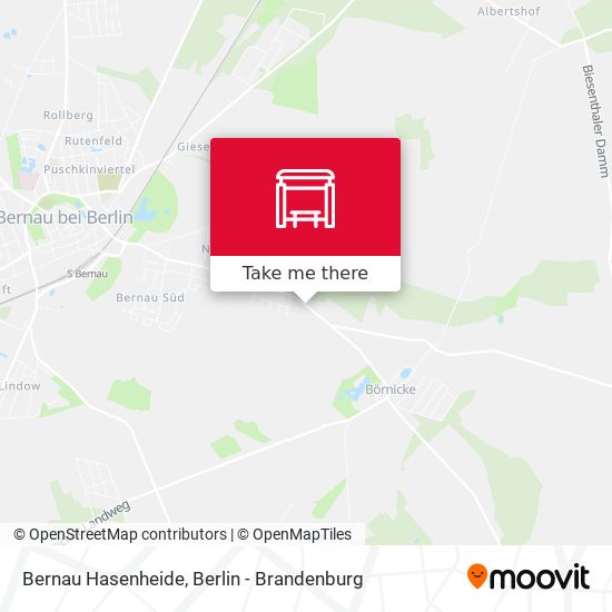 Bernau Hasenheide map
