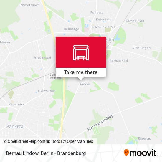 Bernau Lindow map