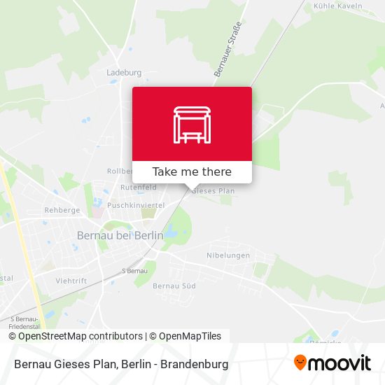 Bernau Gieses Plan map