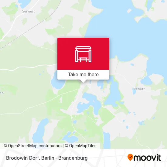 Brodowin Dorf map