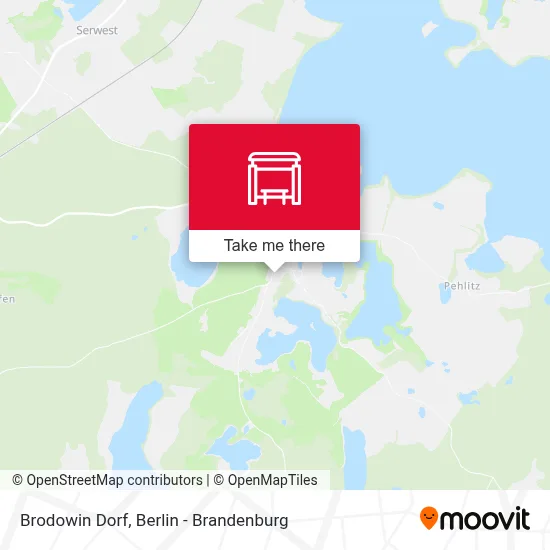 Brodowin Dorf map