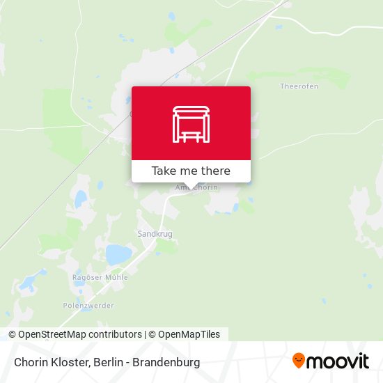 Chorin Kloster map