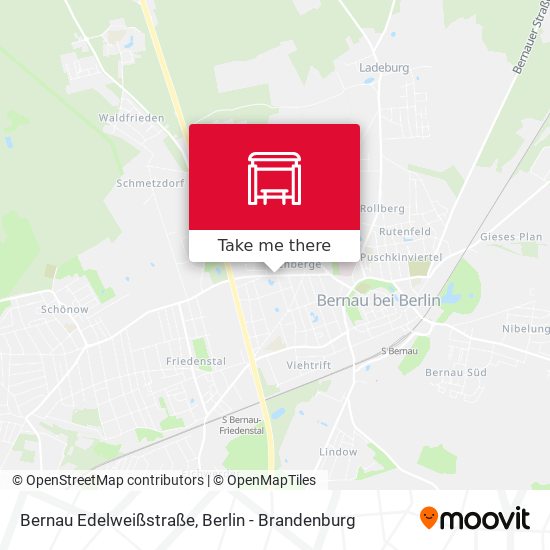 Bernau Edelweißstraße map