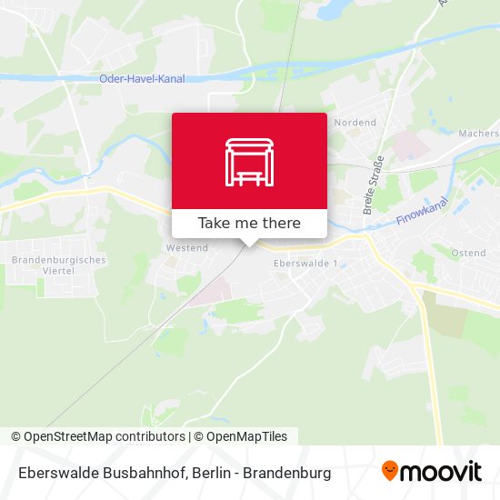 Карта Eberswalde Busbahnhof