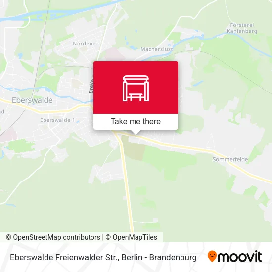 Карта Eberswalde Freienwalder Str.