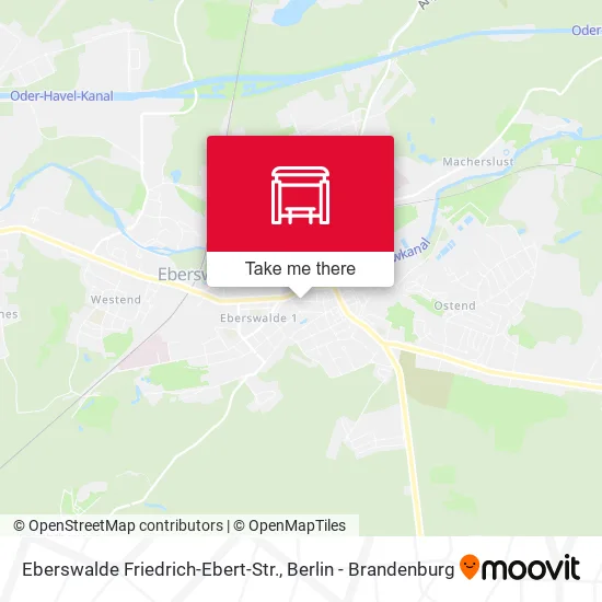 Карта Eberswalde Friedrich-Ebert-Str.