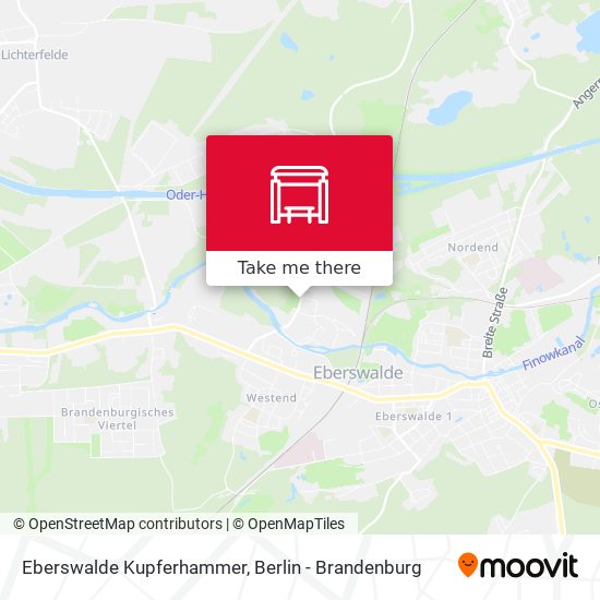 Eberswalde Kupferhammer map