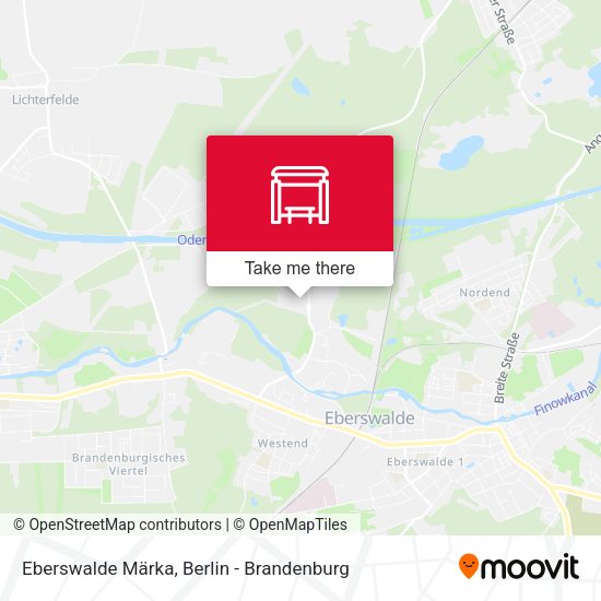 Карта Eberswalde Märka