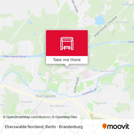 Eberswalde Nordend map
