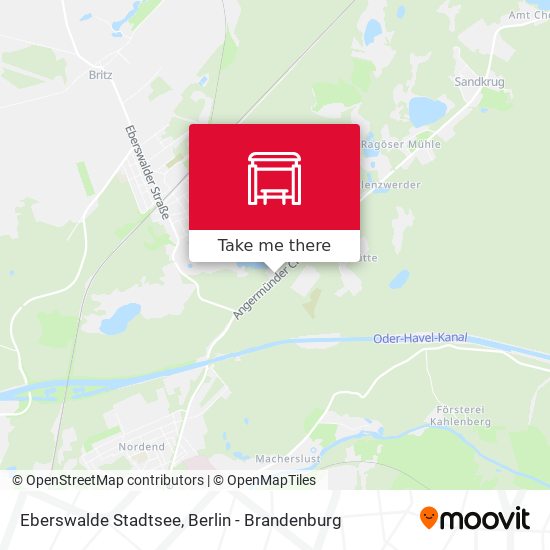 Eberswalde Stadtsee map