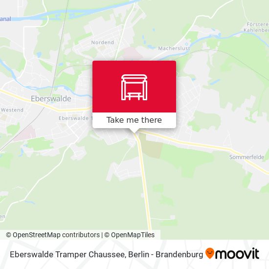 Eberswalde Tramper Chaussee map