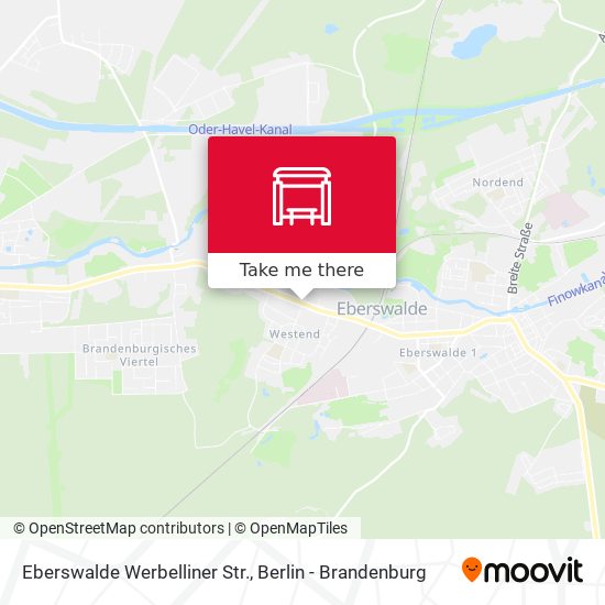 Eberswalde Werbelliner Str. map