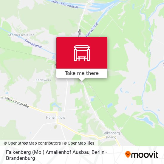 Falkenberg (Mol) Amalienhof Ausbau map