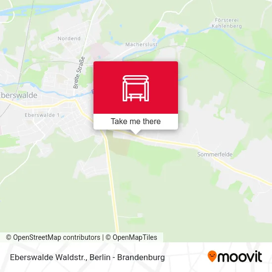 Карта Eberswalde Waldstr.