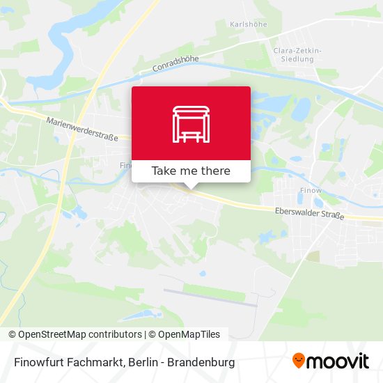 Finowfurt Fachmarkt map