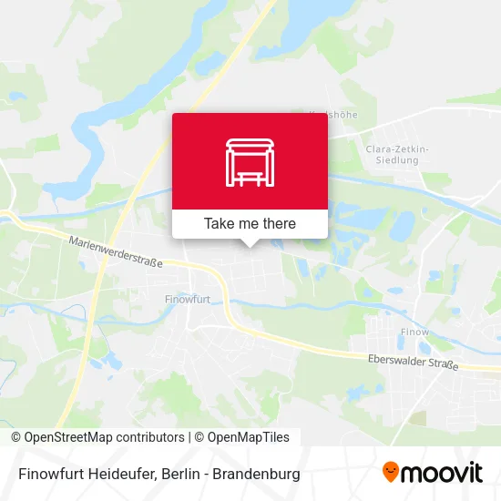 Карта Finowfurt Heideufer