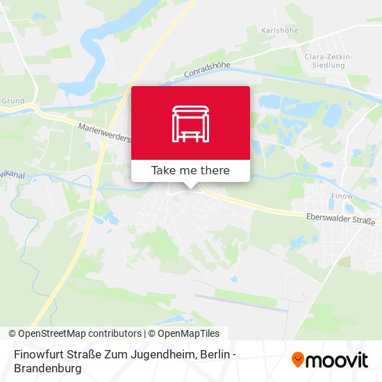 Finowfurt Straße Zum Jugendheim map