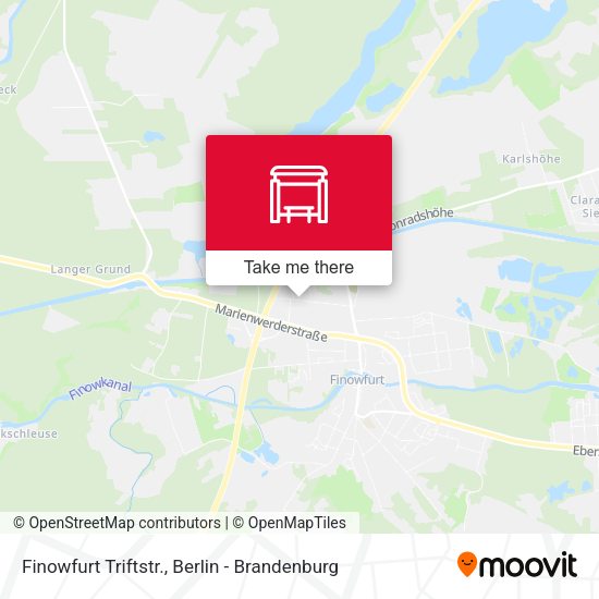 Карта Finowfurt Triftstr.